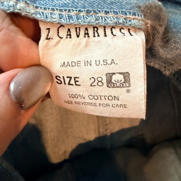 Z. Cavaricci Jeans High Waist Pleated, Barrel, Vintage, Light Wash 80s, Size 28 - Picture 9 of 10